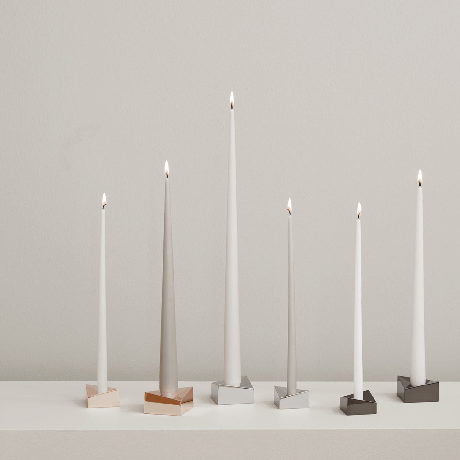 Stoff Nagel Reflect kerzenhalter schwarz chrom gross ambiente uebersicht farben 86399