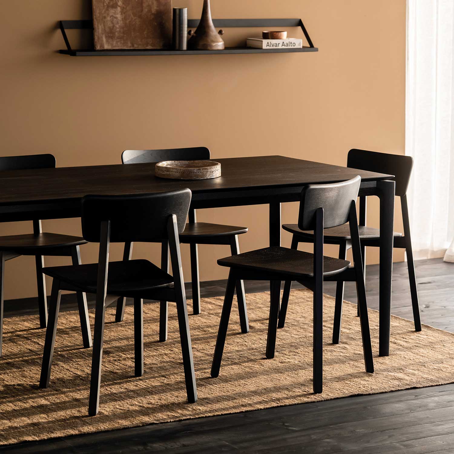 ehtnicraft bok stuhl schwarz set 84454