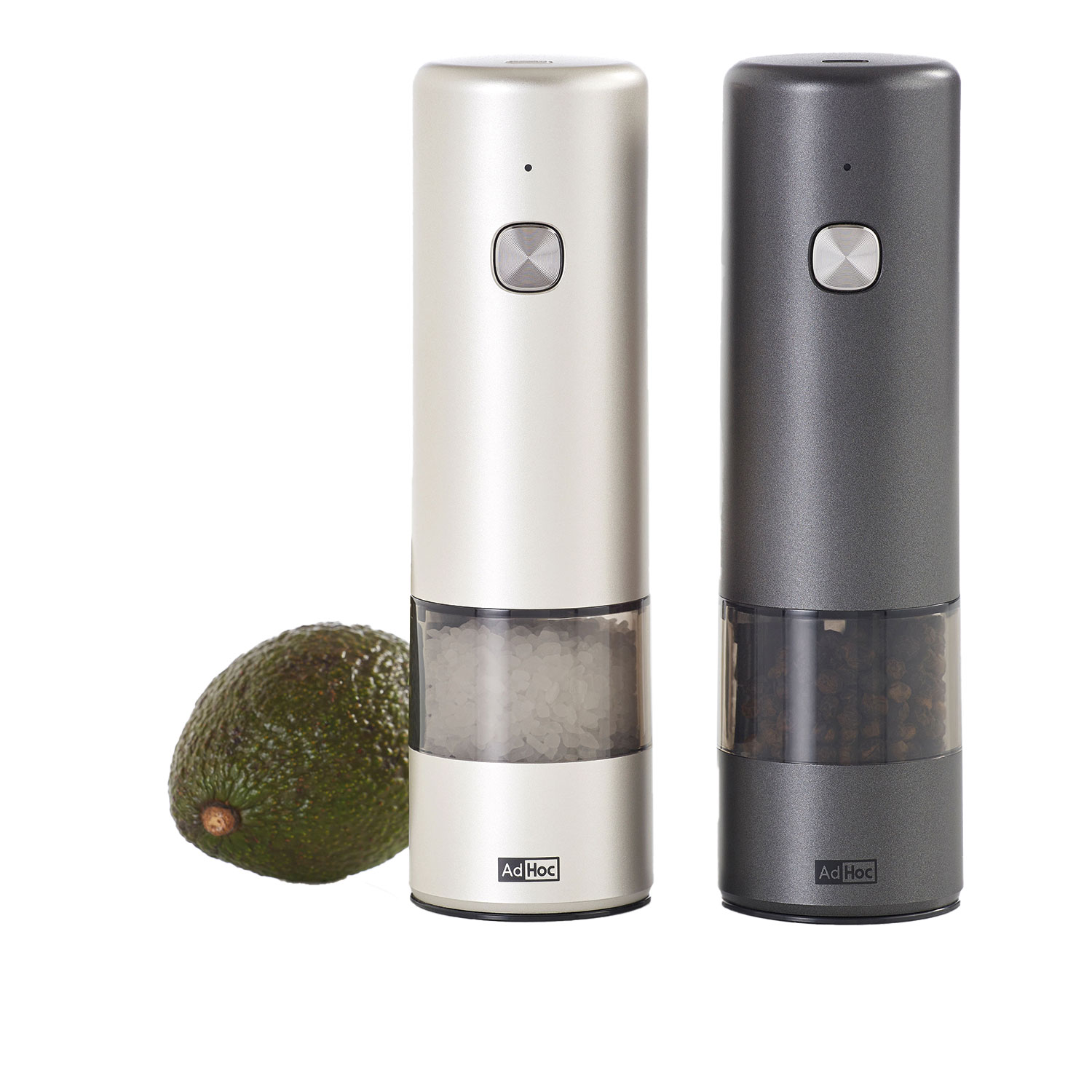 adhoc imill salz und pfeffermuehle avokado grau dunkelgrau 90375
