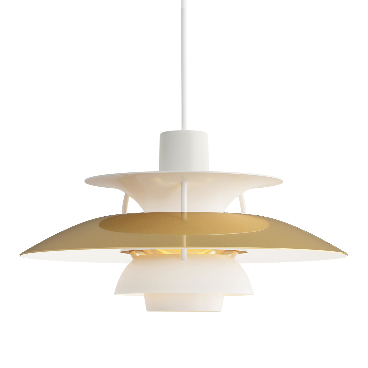 Louis Poulsen PH5 Mini Pendelleuchte messing 106228