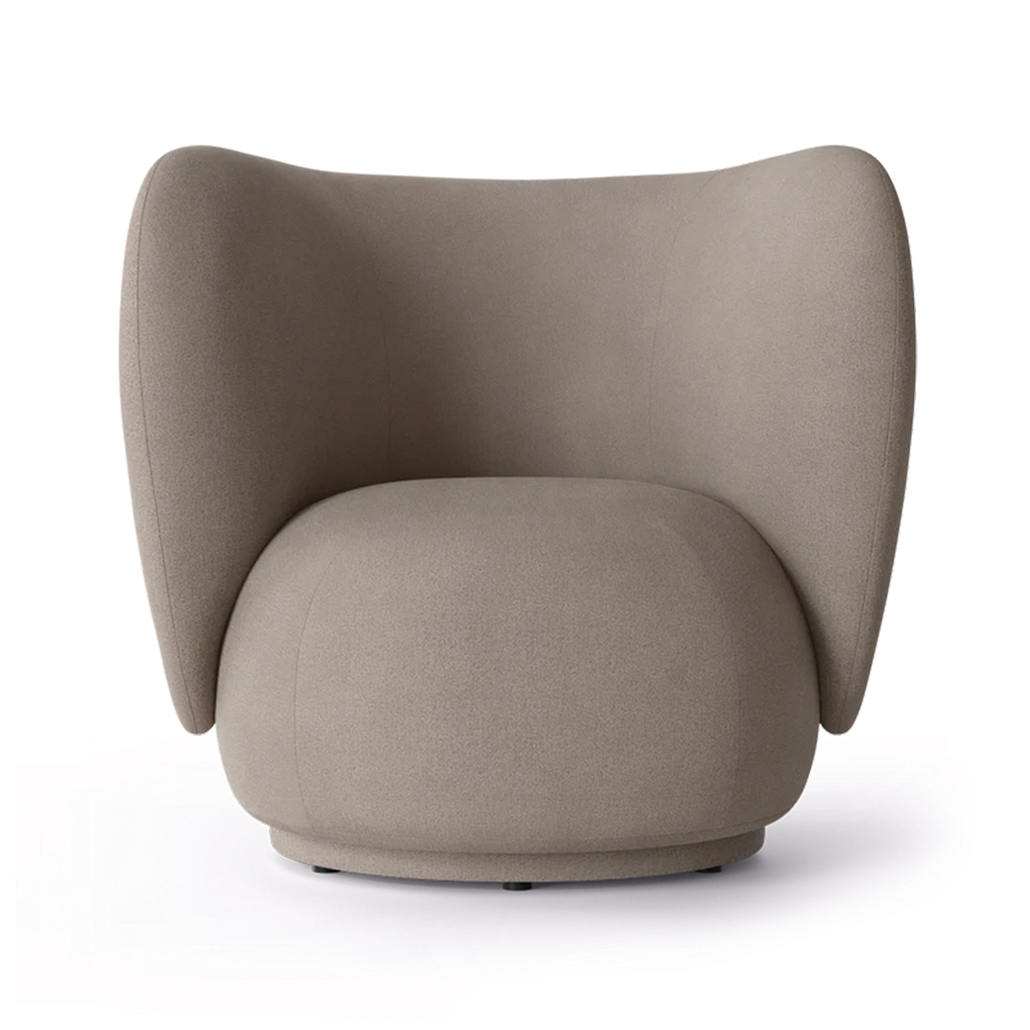 ferm living rico lounge chair brushed warm grey 85027