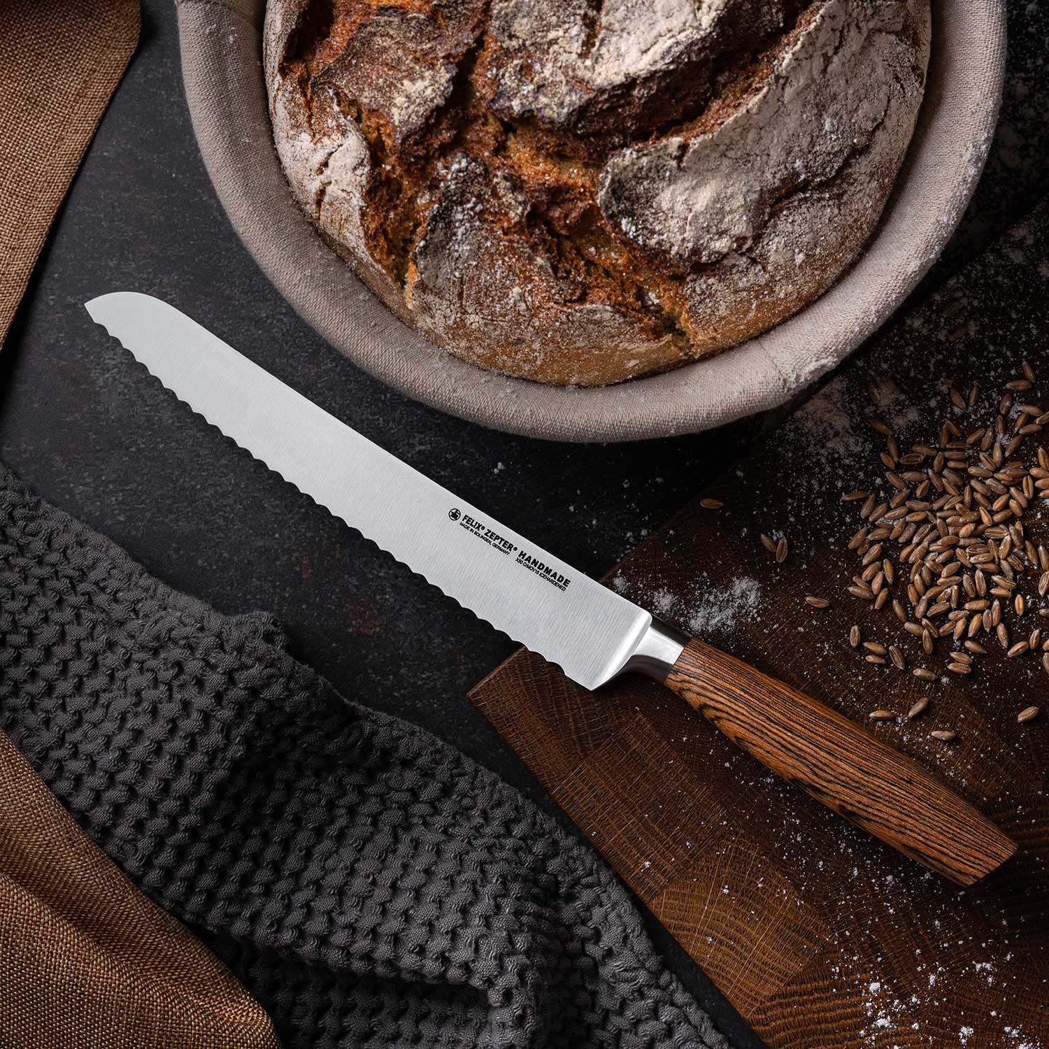 Felix Solingen - Size S Bocote Brotmesser 22 cm