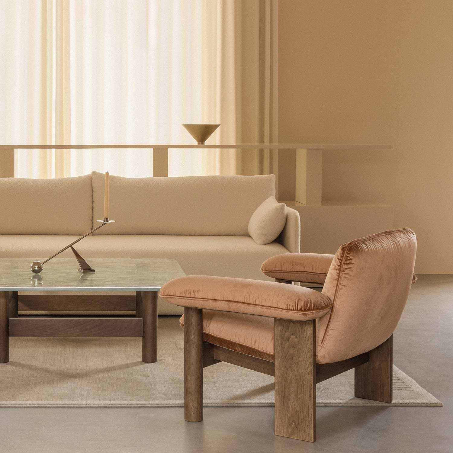 audo duomo teppich  limestone mit sofa 105902