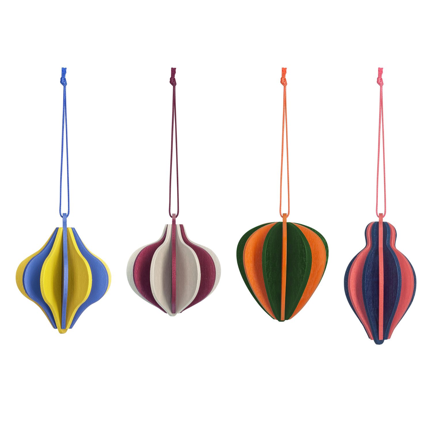 REMEMBER - Baumschmuck 4er-Set Ornamente