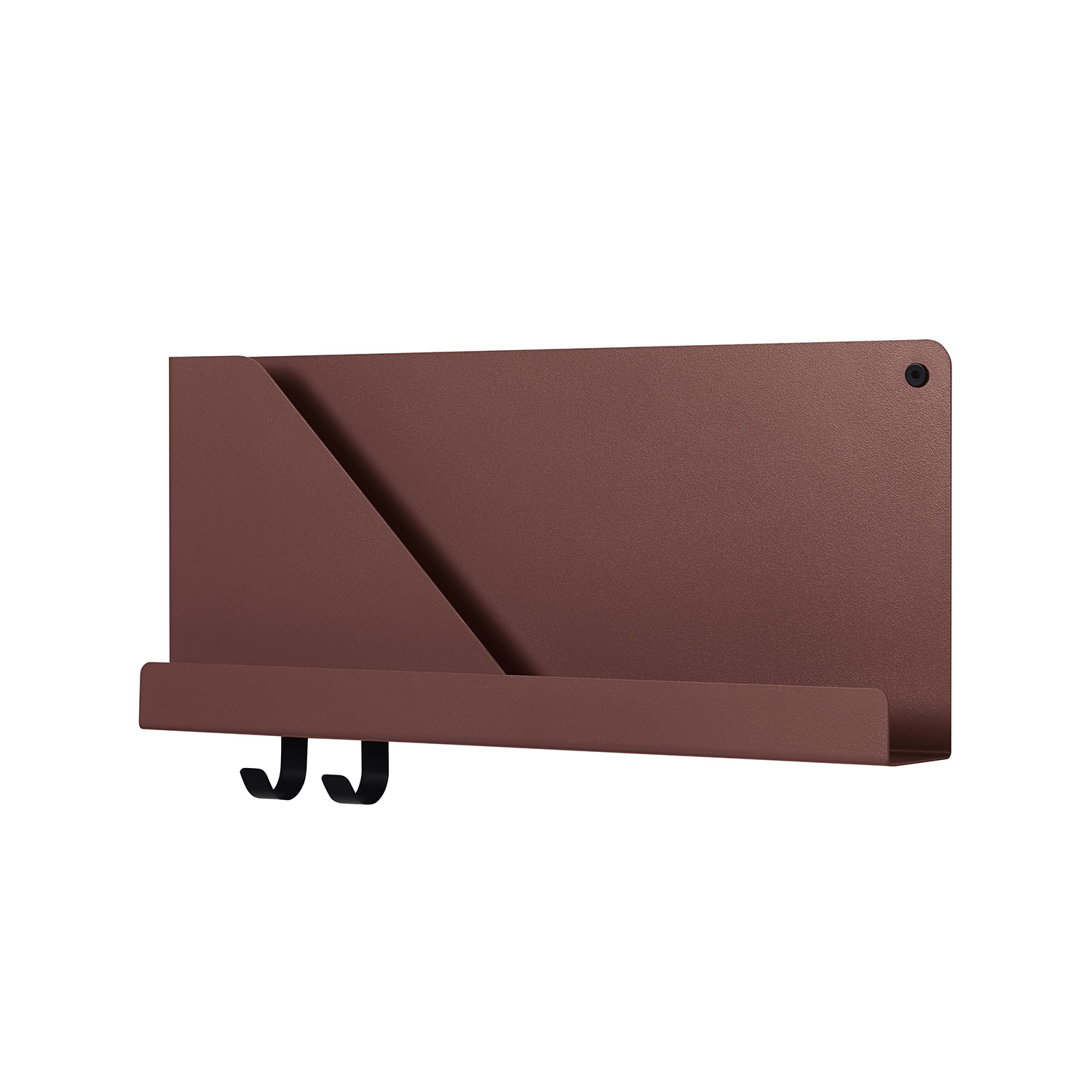 muuto folded shelf small deep red 93794