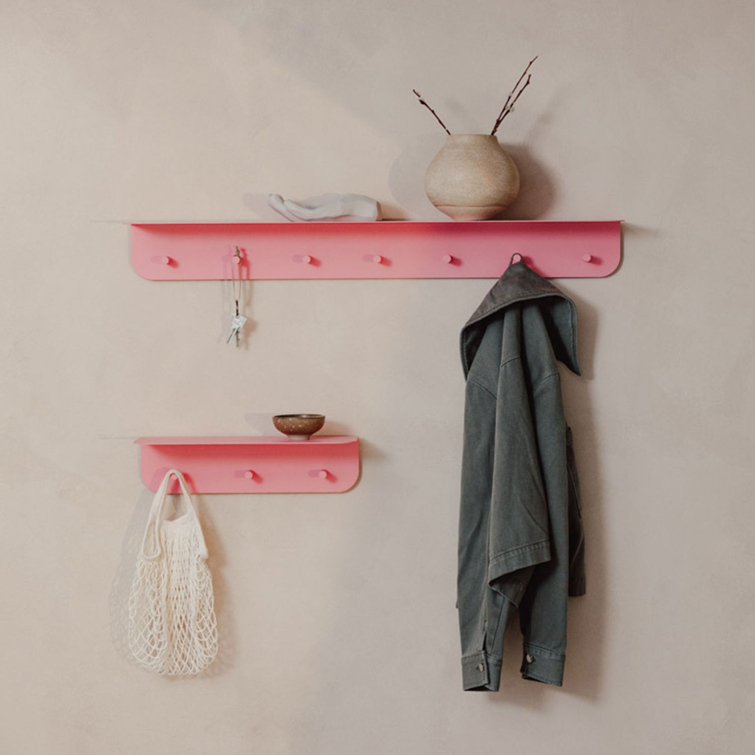 Metallbude - Malou Wandgarderobe Größe S blueberry soda