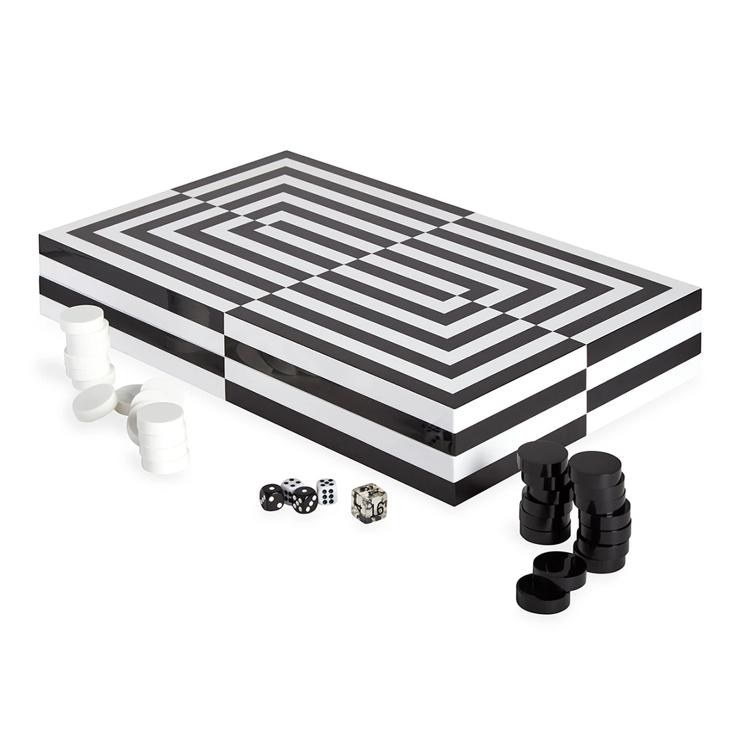 jonathan adler op art backgammon spielsteine 76781