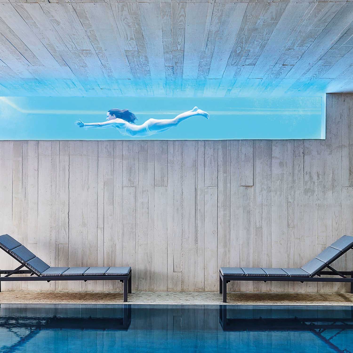 cane line relax sonnenliege light grey pool ambiente 89382