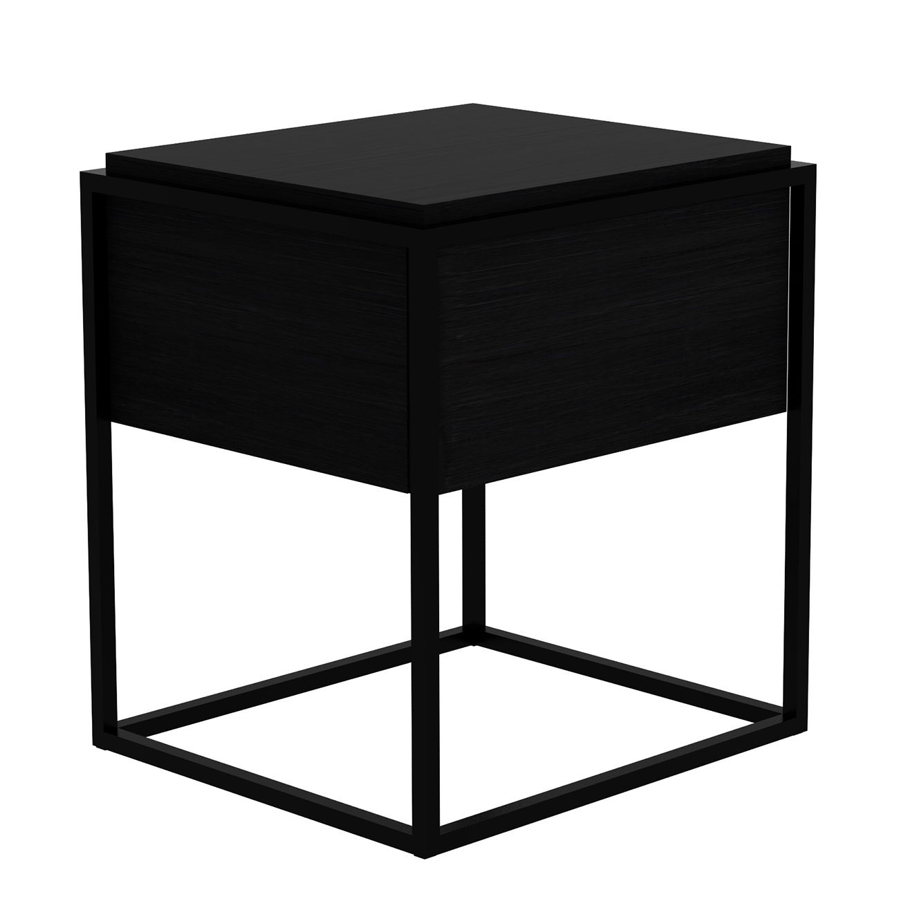 monolit nachttisch schwarz ethnicraft 87907