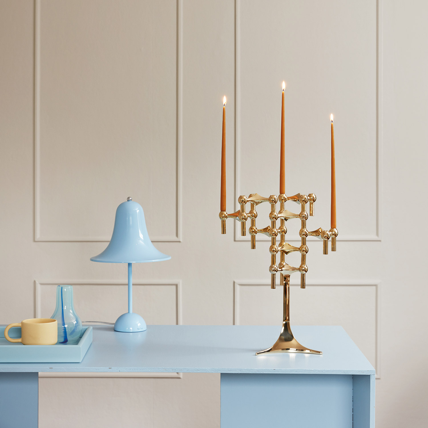 stoff nagel standfuss brass kerzenhalter 78134