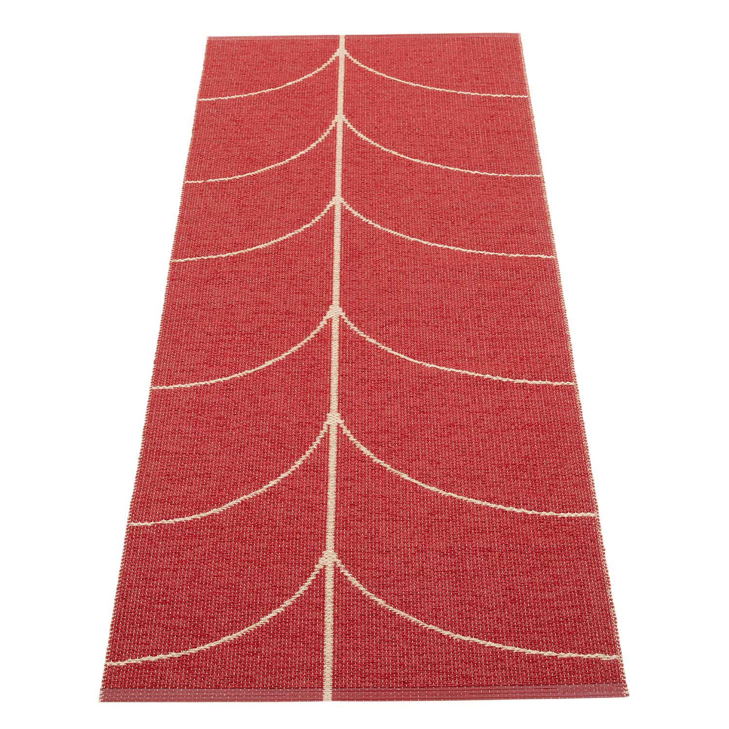 Pappelina - Leif Teppich 70x180 cm berry/beige