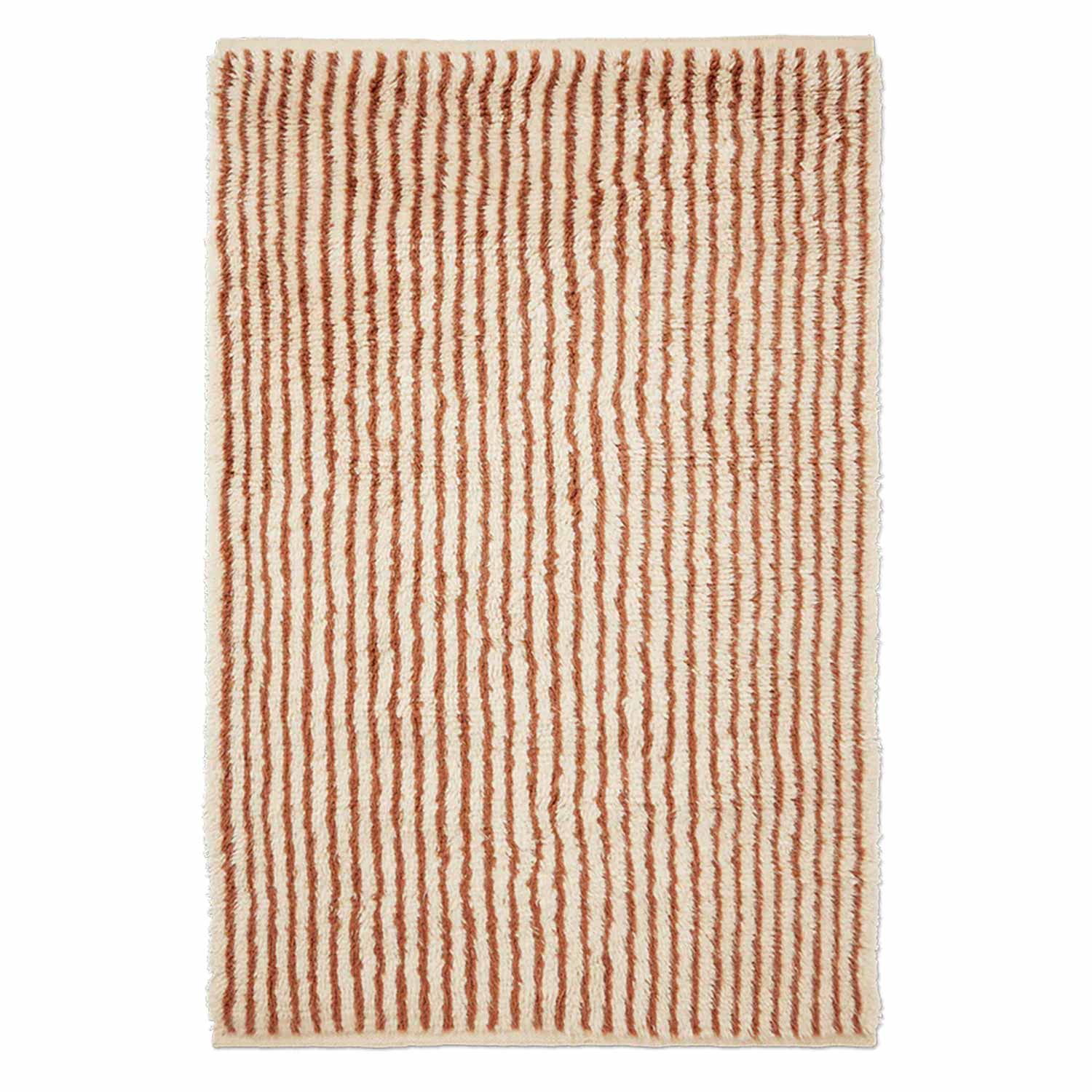 ferm LIVING Kami Teppich 120 180 weiss rotbraun 1104269870 104462