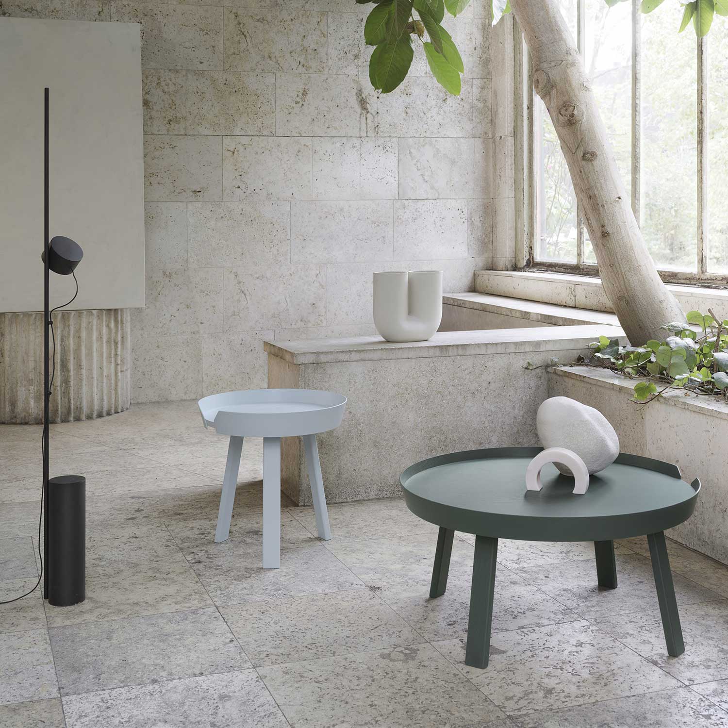 muuto around coffeetable dark green ambiente 65263