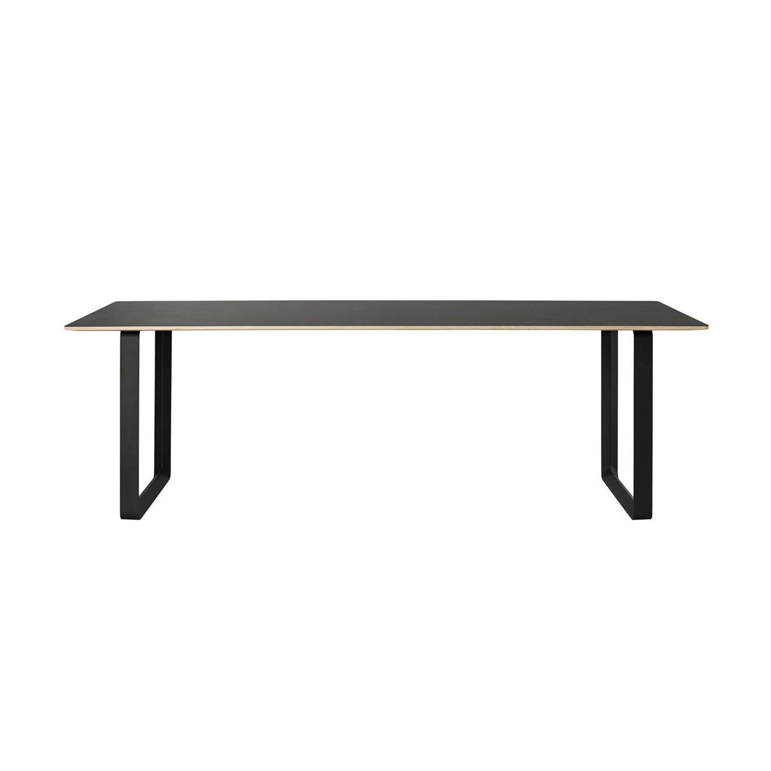 muuto 70 70 tisch black plywood black 225 90 cm 71169