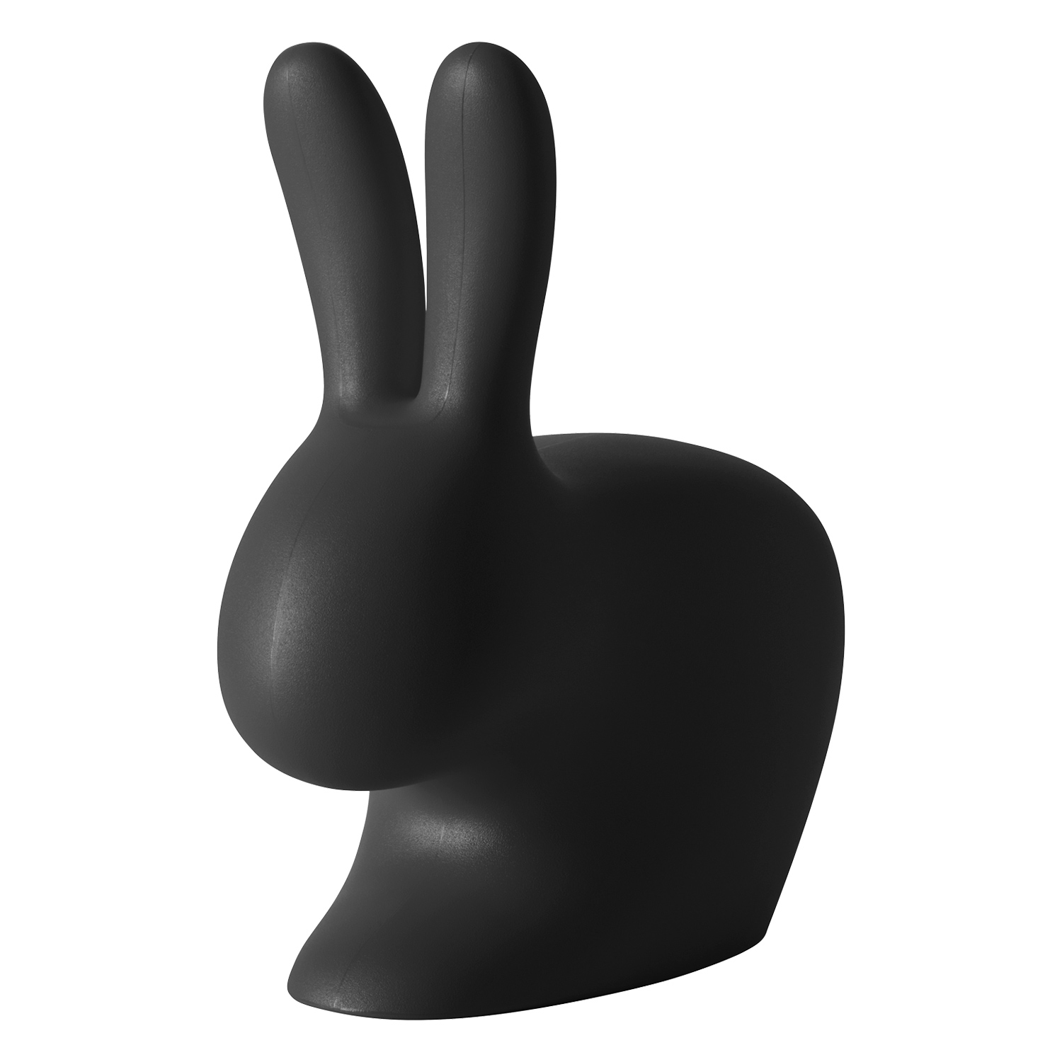 qeeboo rabbit stuhl alle schwarz 97576