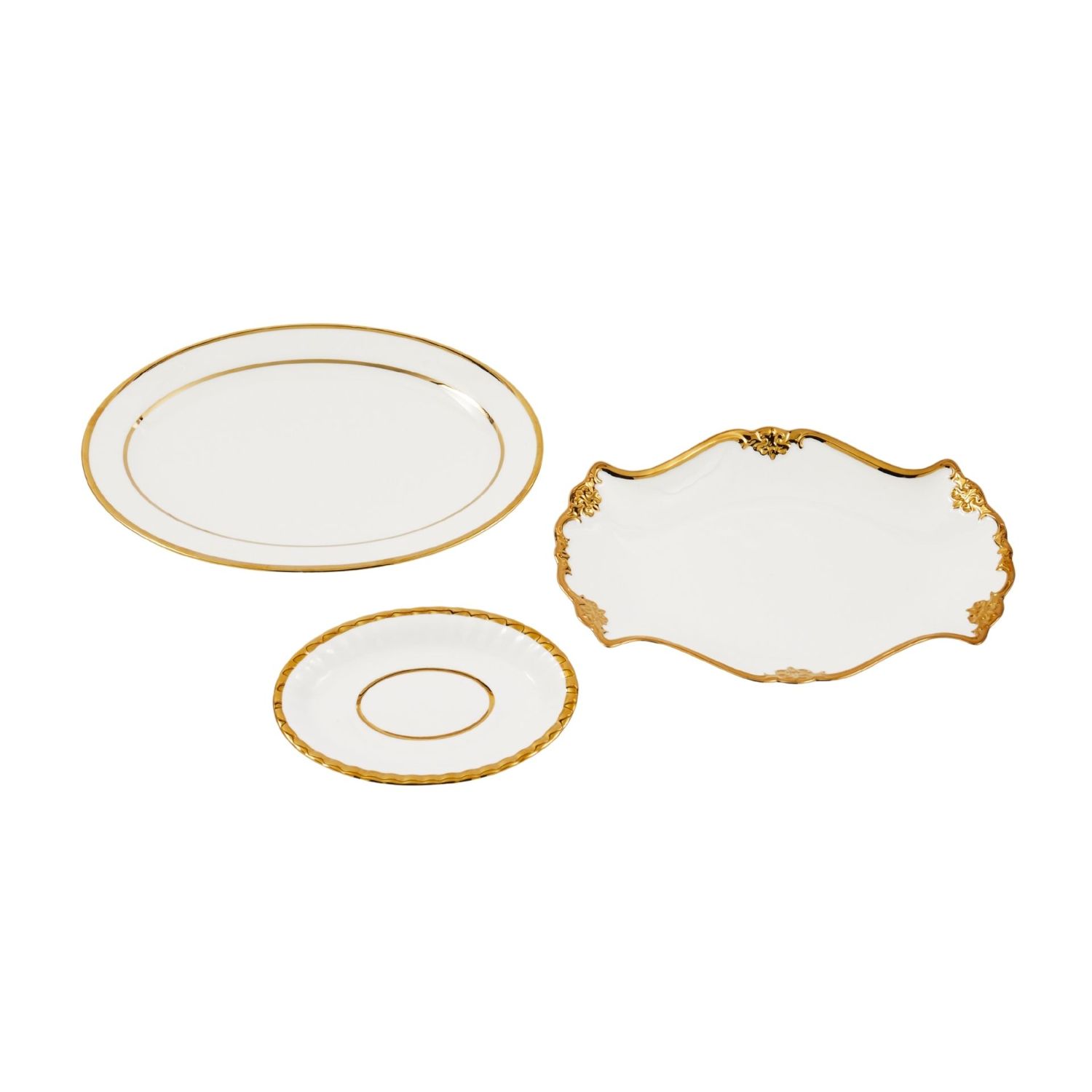 Pols Potten - Golden Finds Servierteller 3er-Set