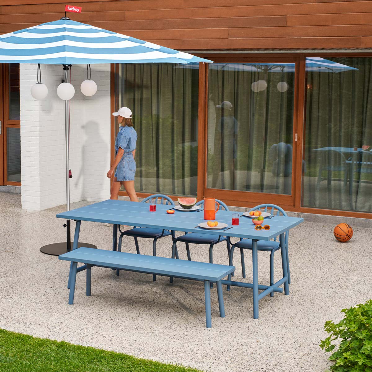 Fatboy - Fred’s Bench Outdoor Bank dark sage