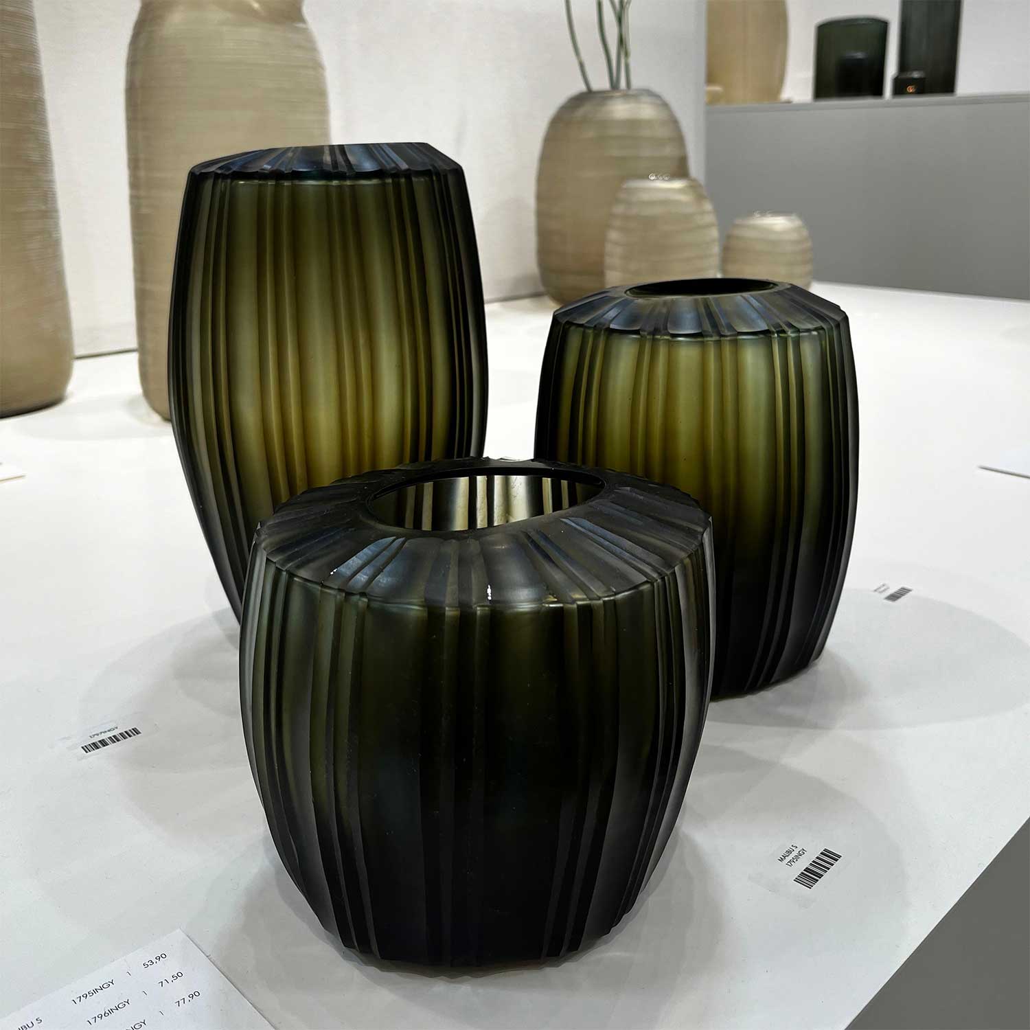 GUAXS Malibu Vase indigo smokegrey Ambiente 106719