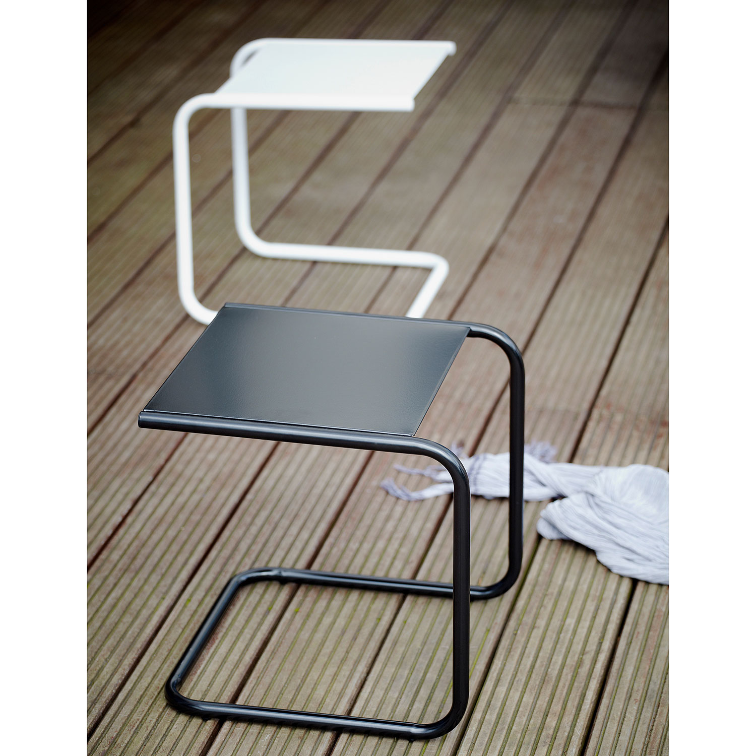 fiam club beistelltisch weissschwarz 51546