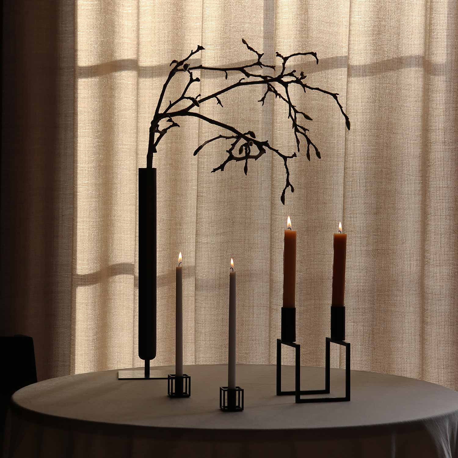 by lassen kubus micro schwarz esstisch vase 93126