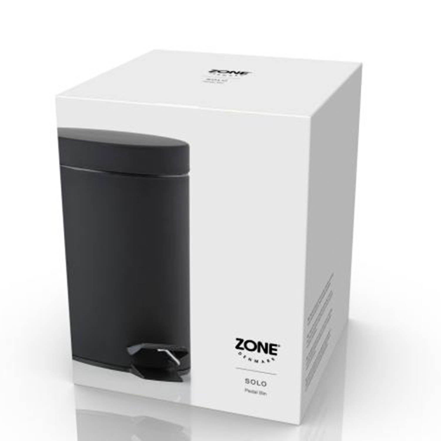 Zone denmark Solo Pedaleimer schwarz Verpackung vorne 105563