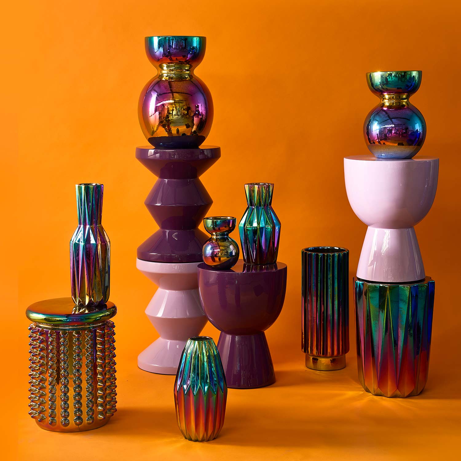 pols potten boolb vase m mehrfarbig beistelltische 99046