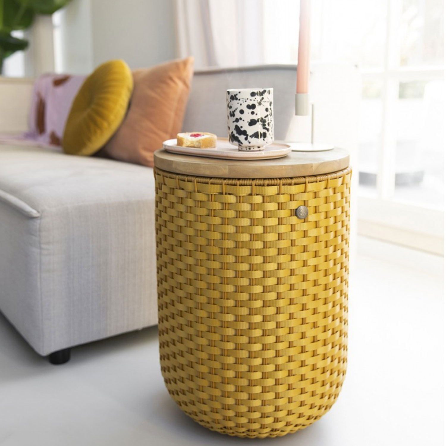 handed by halo beistelltisch sit ochre wohnzimmer 94024