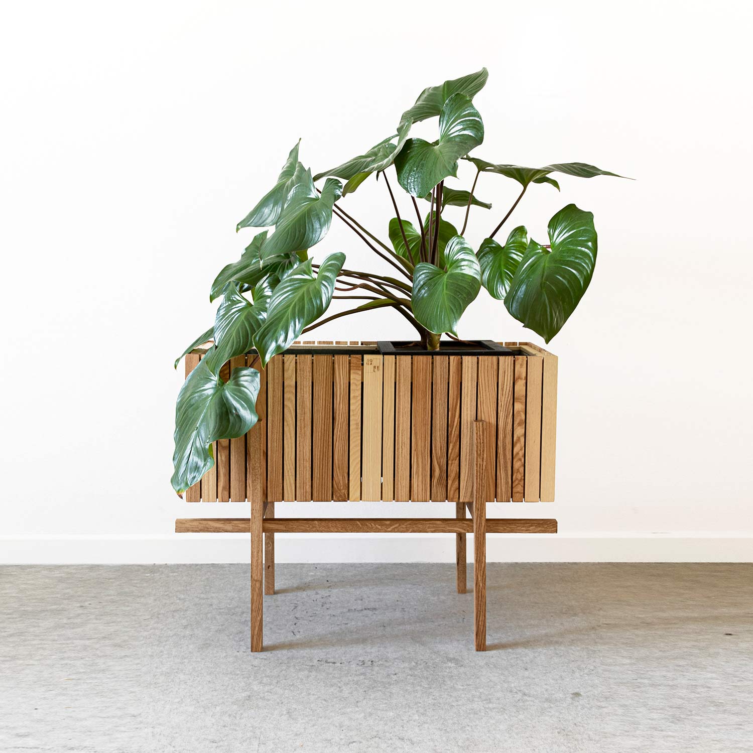 squarely grow wide pflanzgefaess dark oak 77279