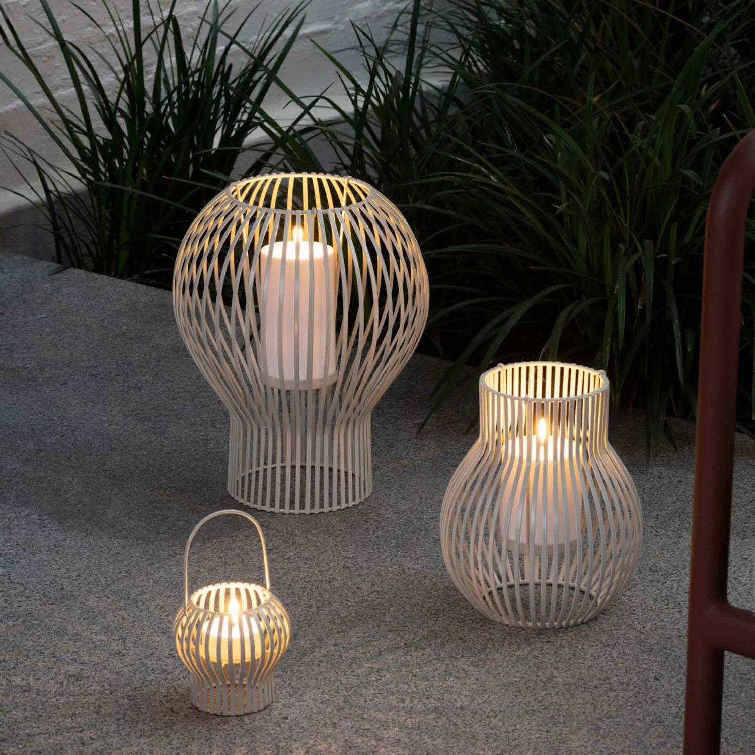 Uyuni Lighting - Upside Down Laterne groß hellgrau