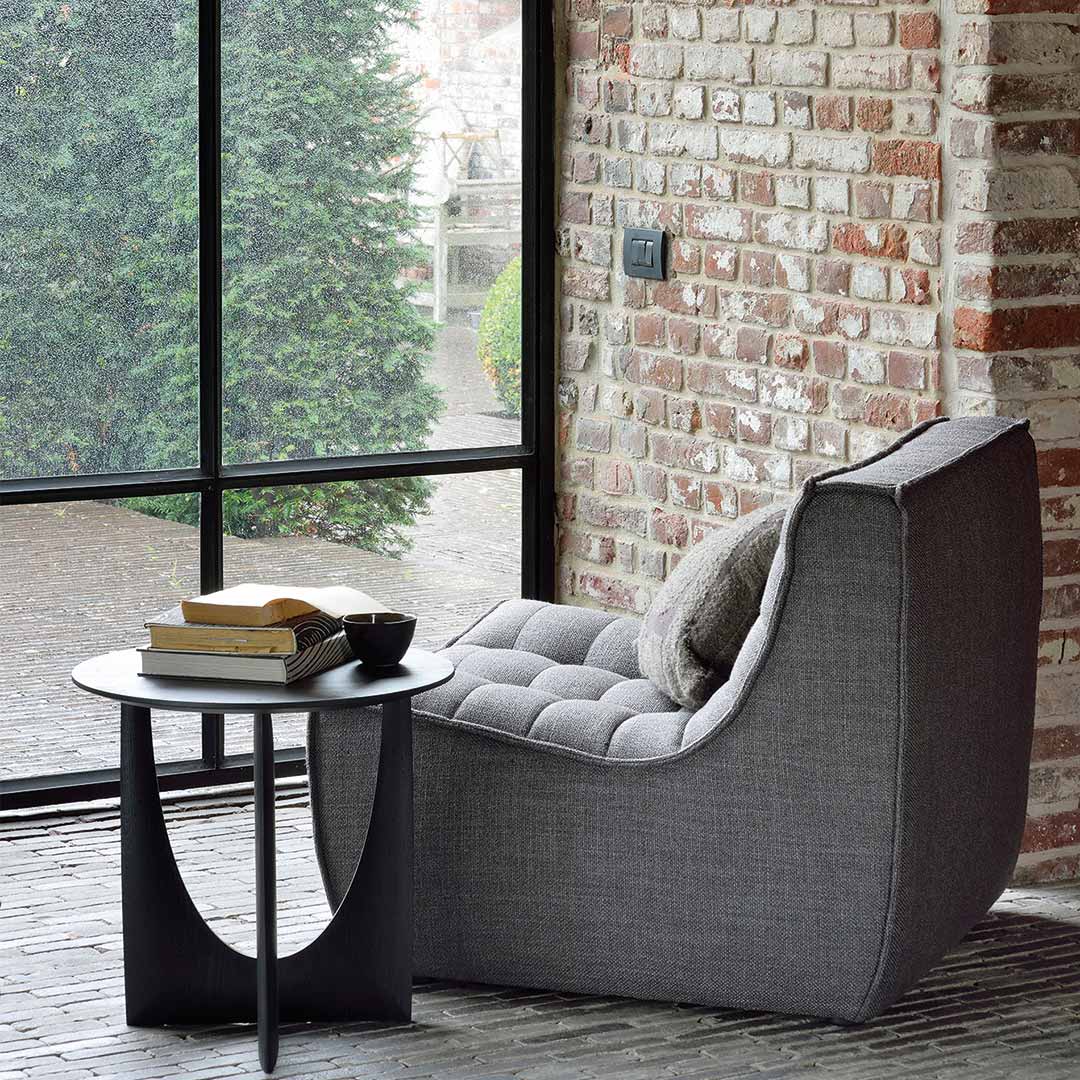 ethnicraft geometric beistelltisch eichenholz schwarz beistelltisch 83861