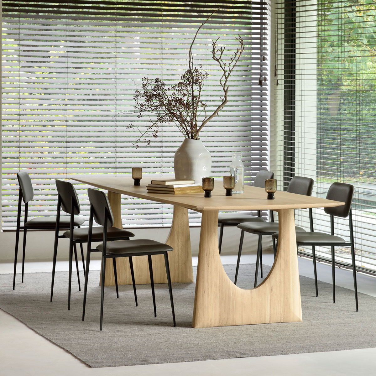 ethnicraft nomad kilim teppich lifestyle grau elegant 86521