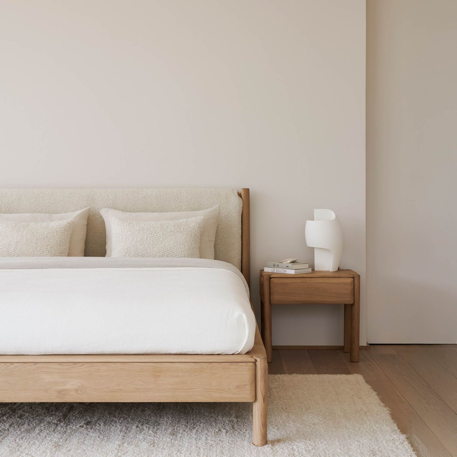 Ethnicraft - PI Bett 160 x 200 cm cloud