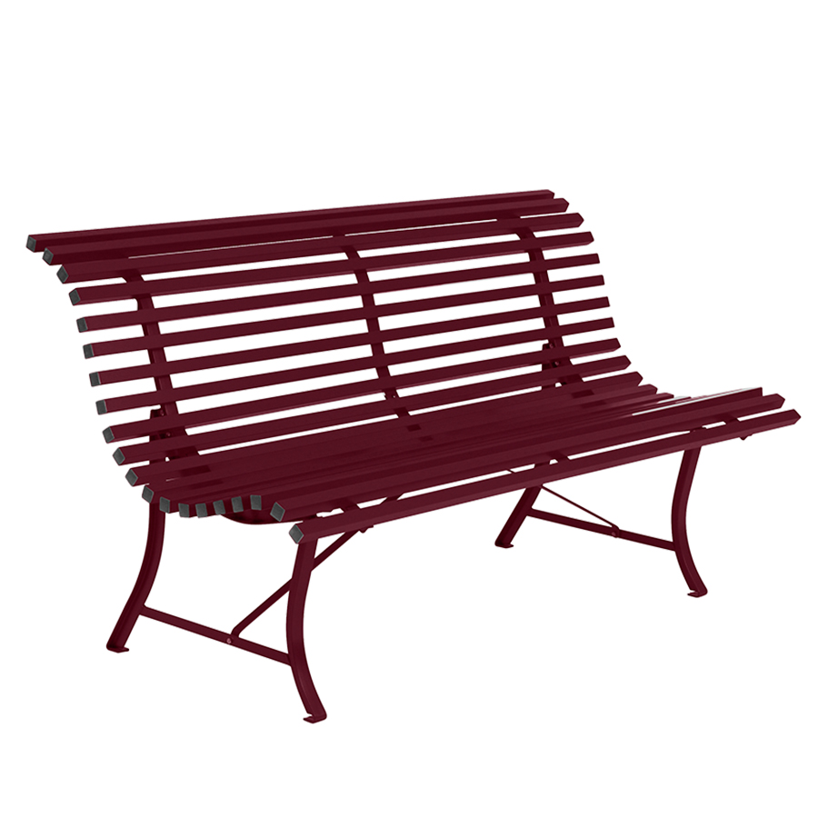fermob lousiana bank 150cm schwarzkirsche 88361