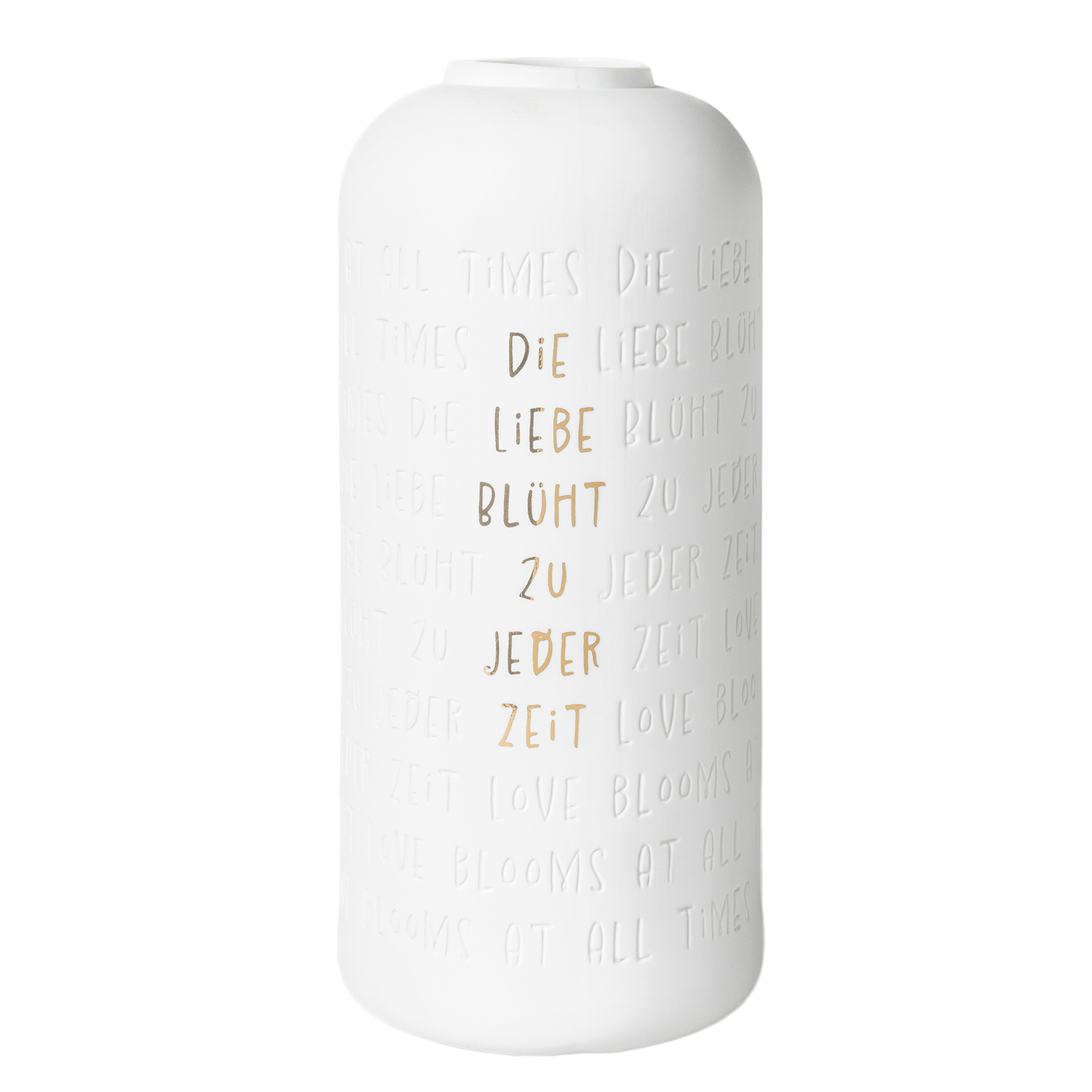 Räder Design - Vase Die Liebe blüht zu jeder Zeit