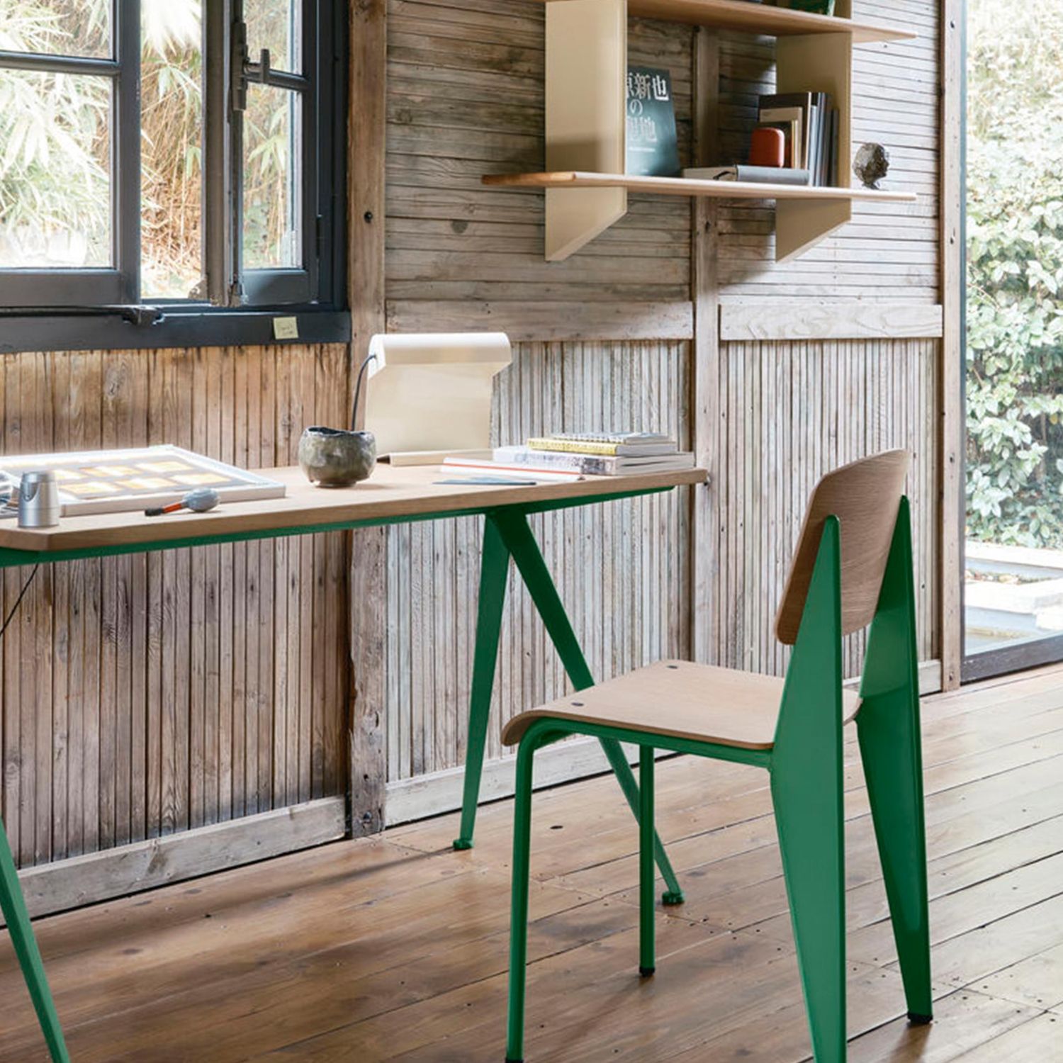 Vitra - Lampe de Bureau Tischlampe Prouvé Blanc Colombe