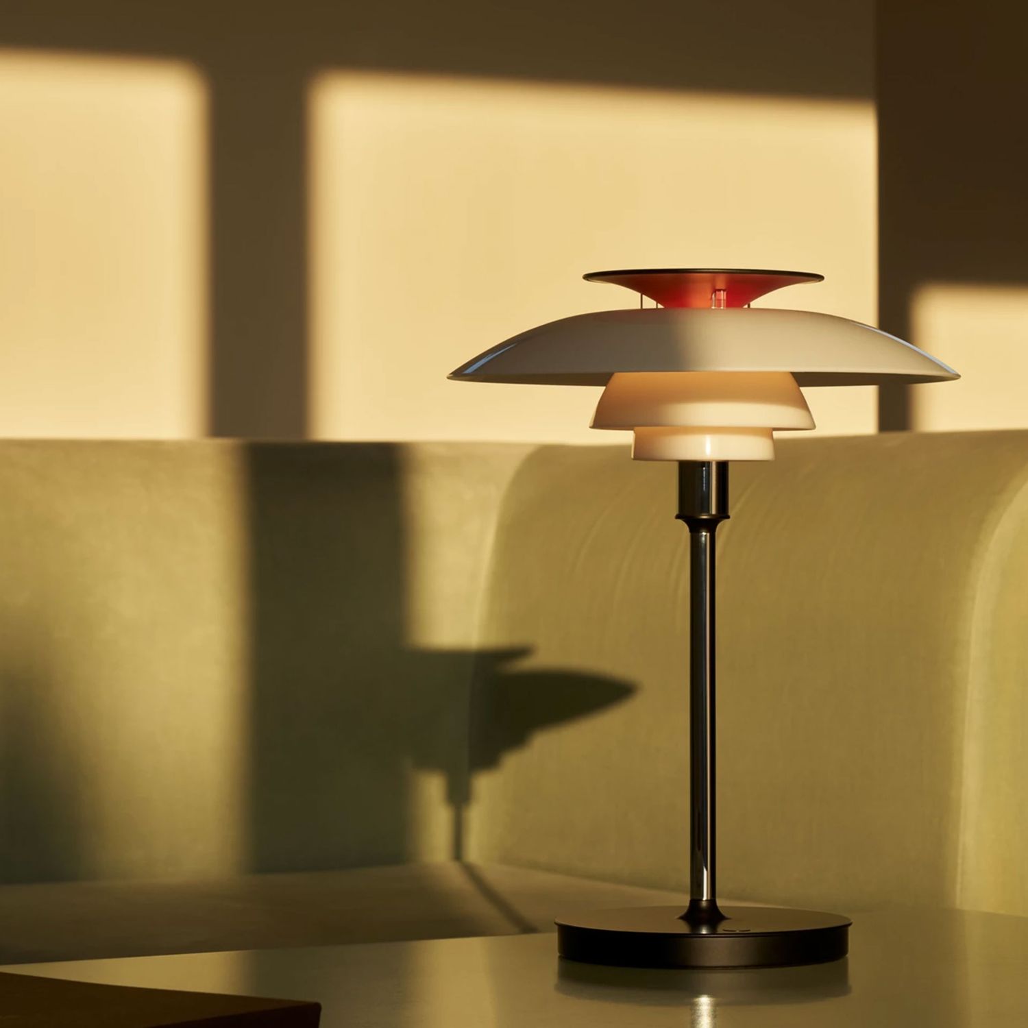 Louis Poulsen - PH 80 portable Leuchte opal weiß/verchromt