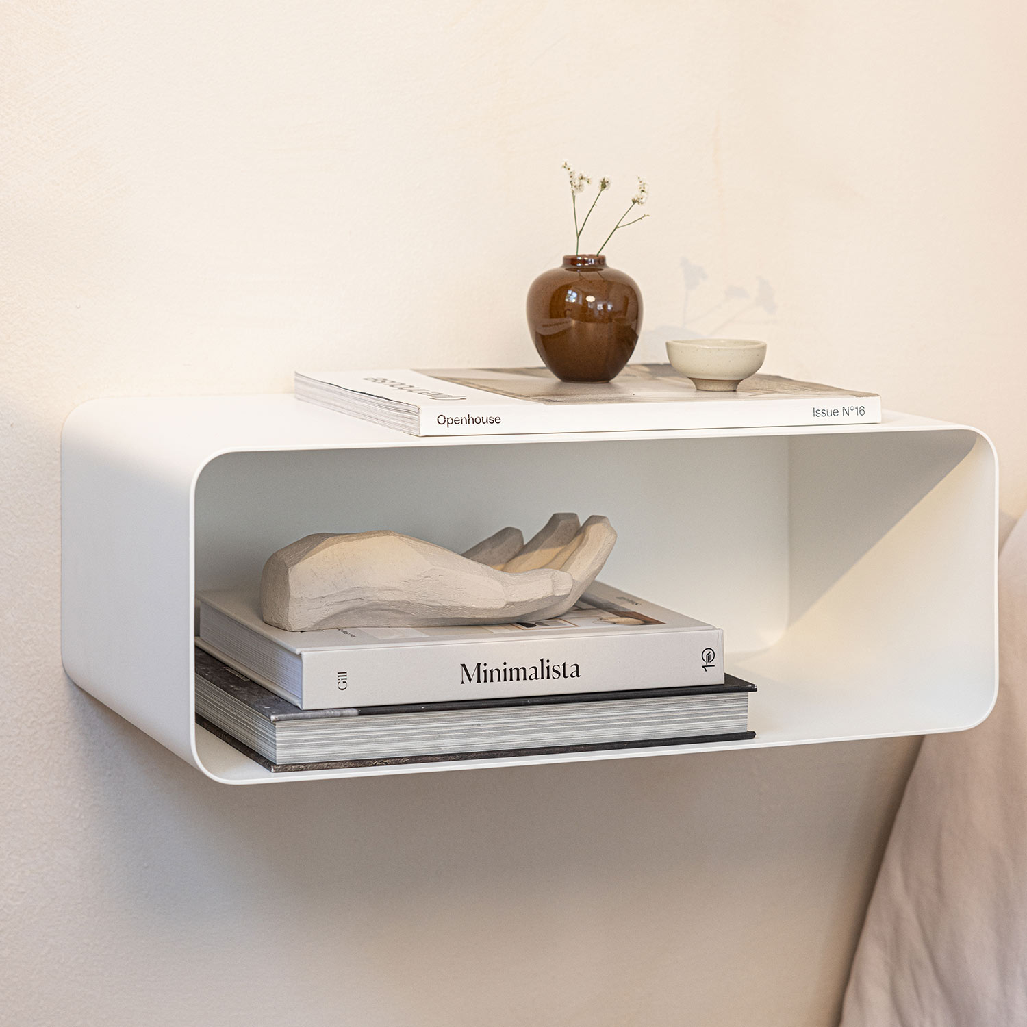 metallbude nelio nachttisch weiss schlafzimmer 96955