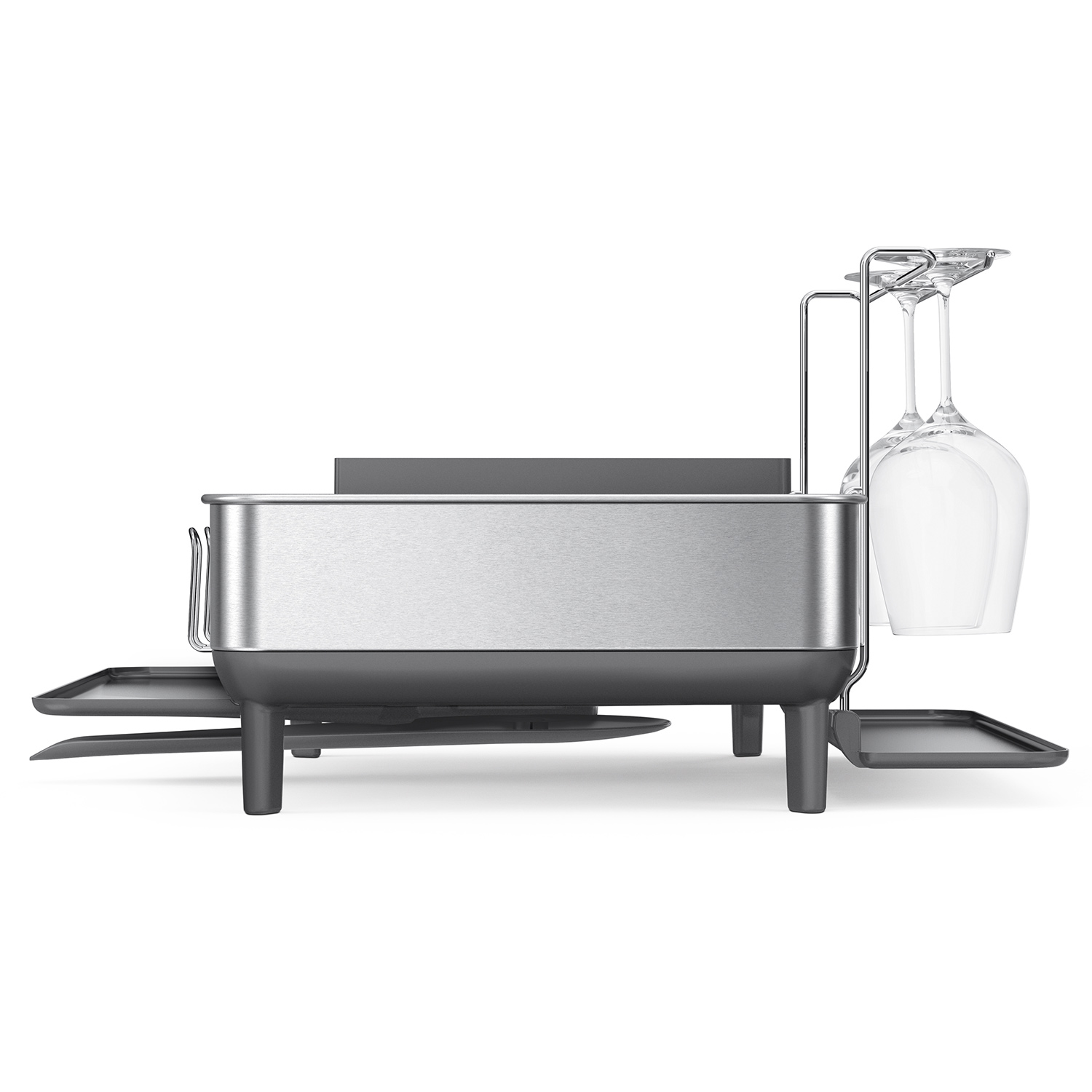 simplehuman abtropfgestell stahlrahmen grau standard standard 98385