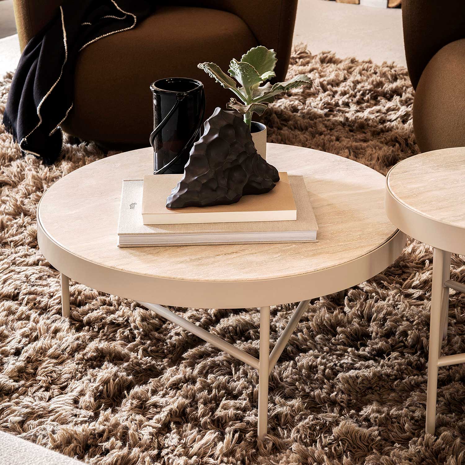 couchtisch ferm living travertine 83327