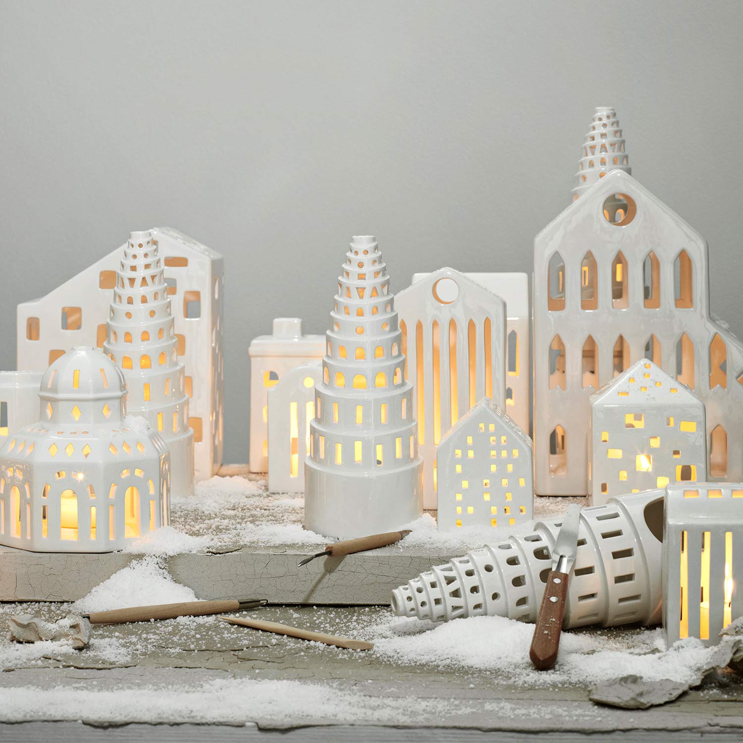 kaehler lichthaeuser urbania teelicht kerze 74130