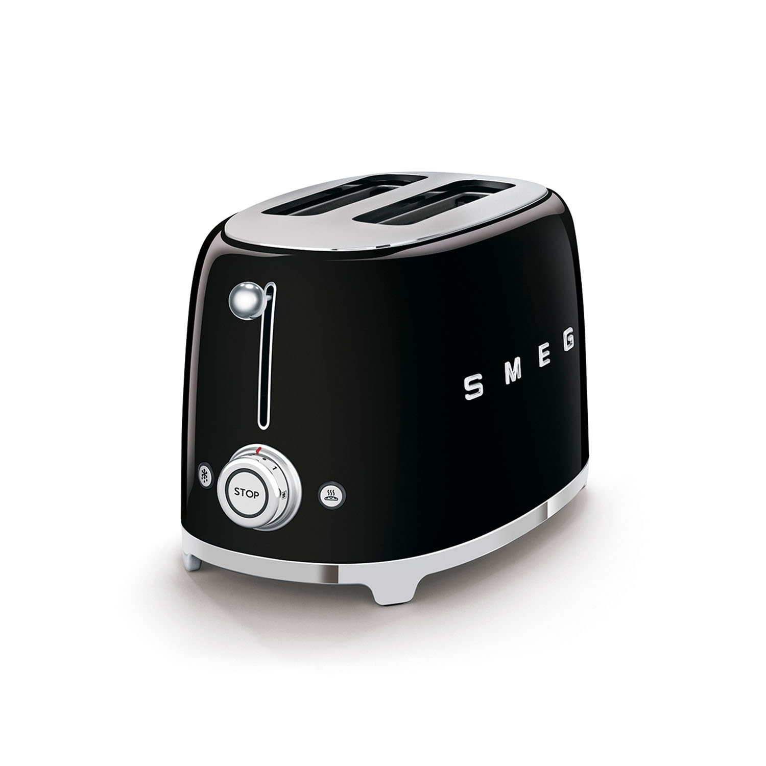Schwarz 2 Scheibentoaster 50s Style TSF01 SMEG