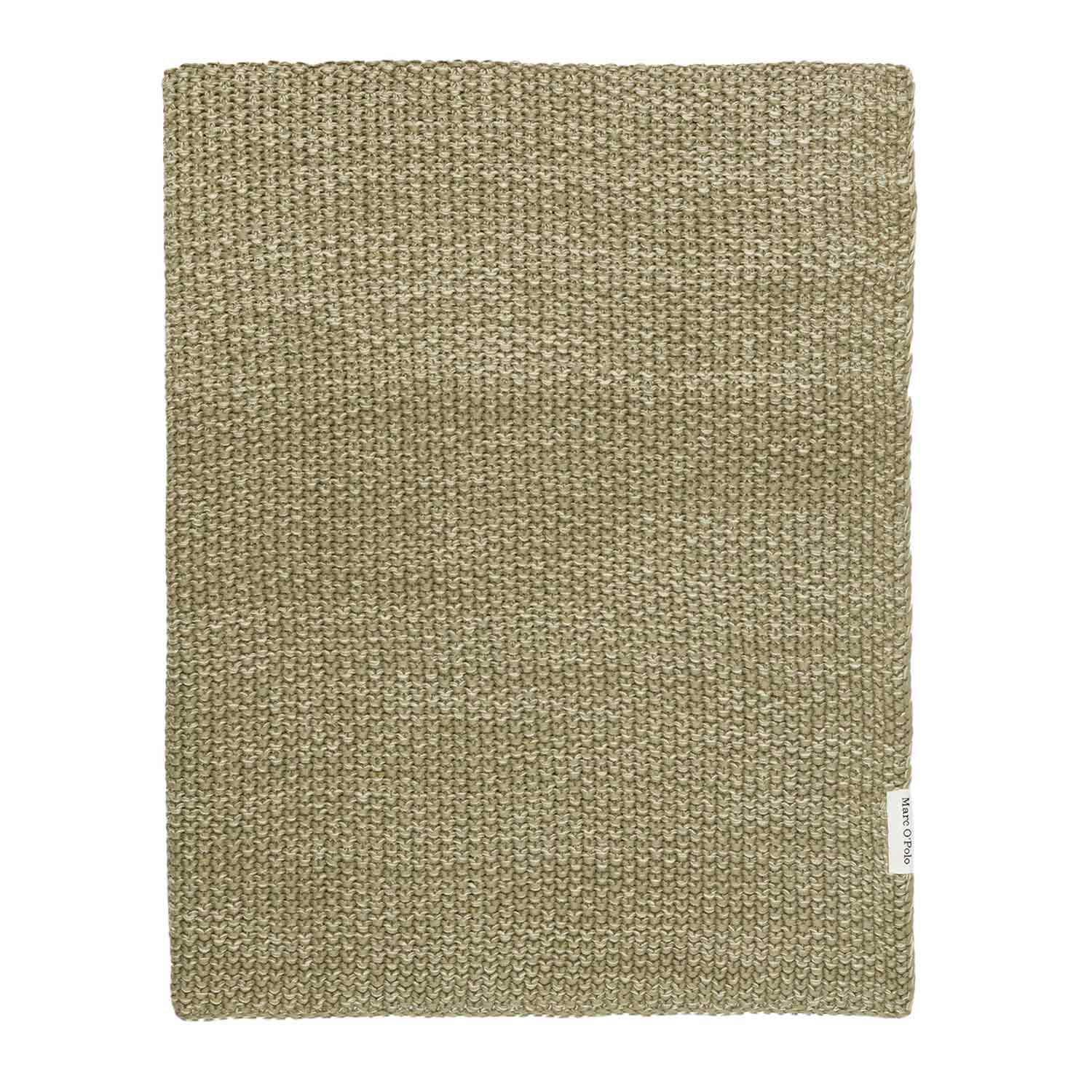 Marc OPolo Nordic knit melange Plaid Moss green 130x170 8715944851053 Bild1 102586