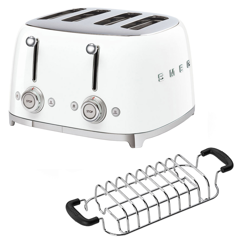 smeg 4er toaster aufsatz weiss 56698