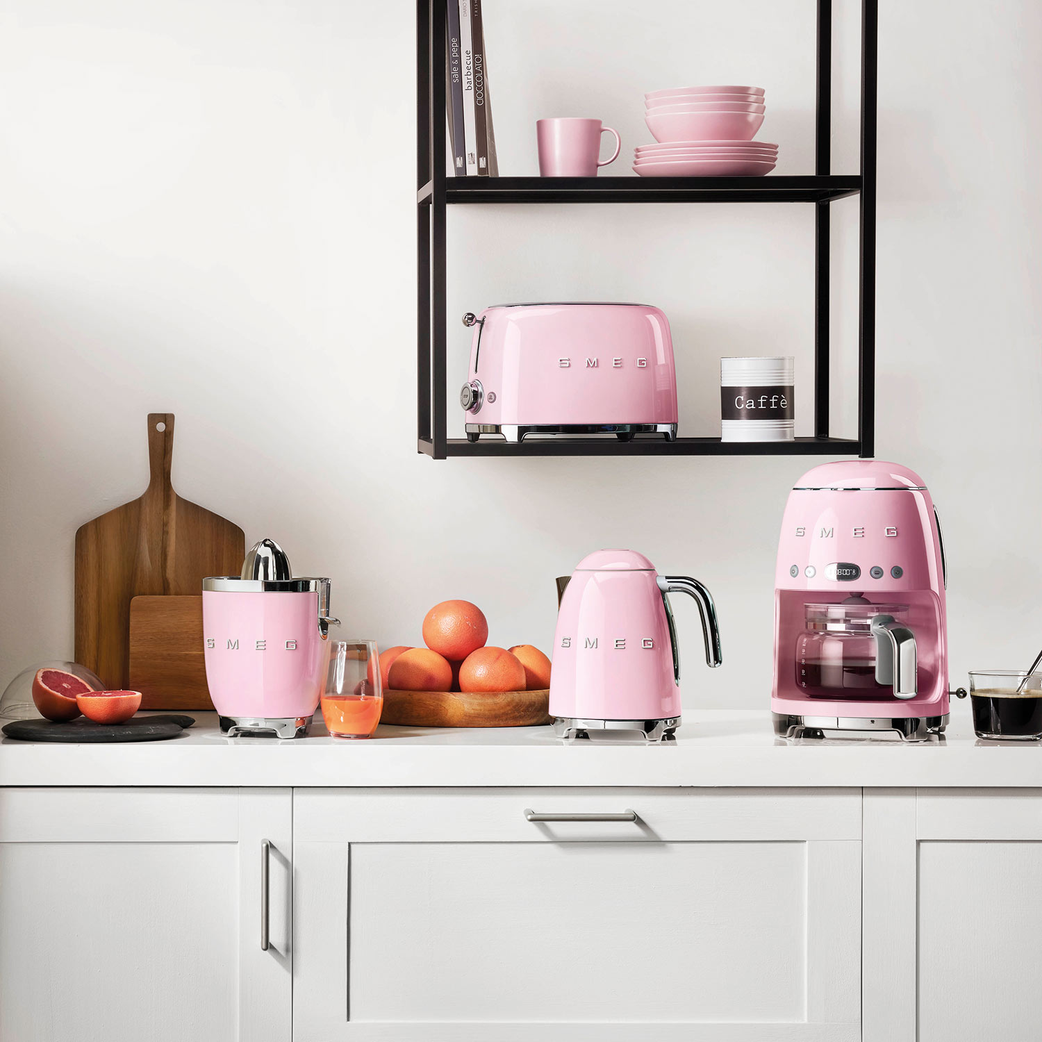 SMEG - Wasserkocher und Toaster Set schwarz