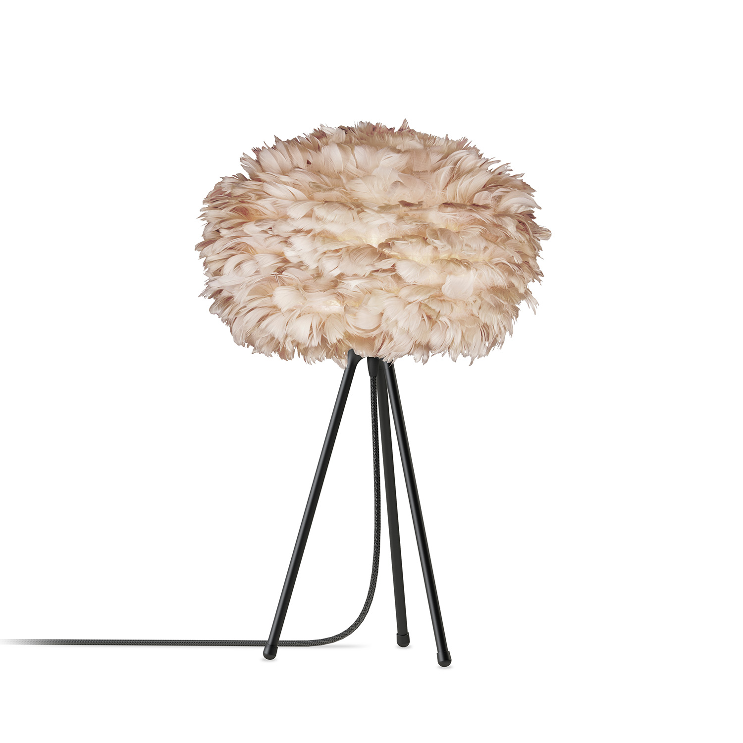 umage eos light brown tripod tisch schwarz 24516