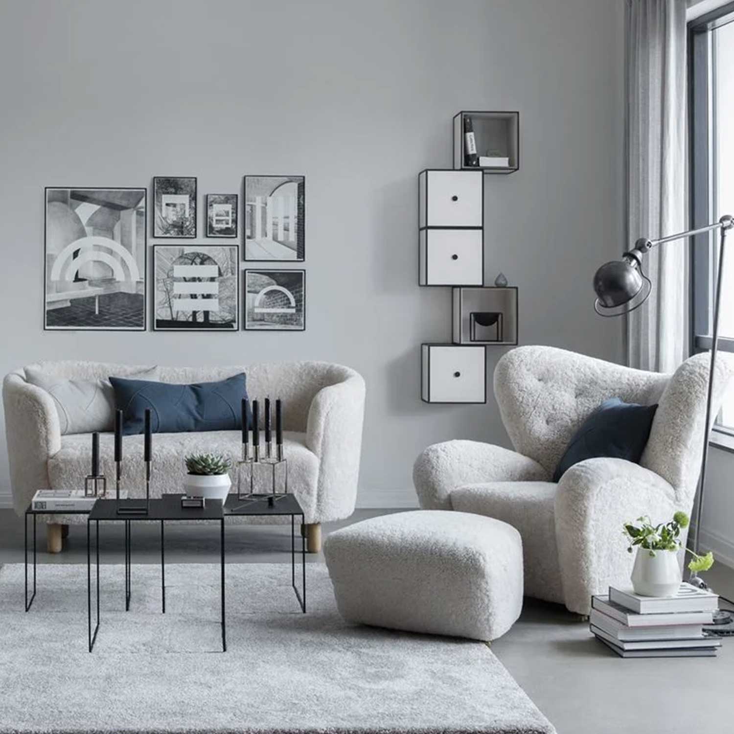 Audo - The Tired Man inkl. Fußteil Moonlight Dark Oak