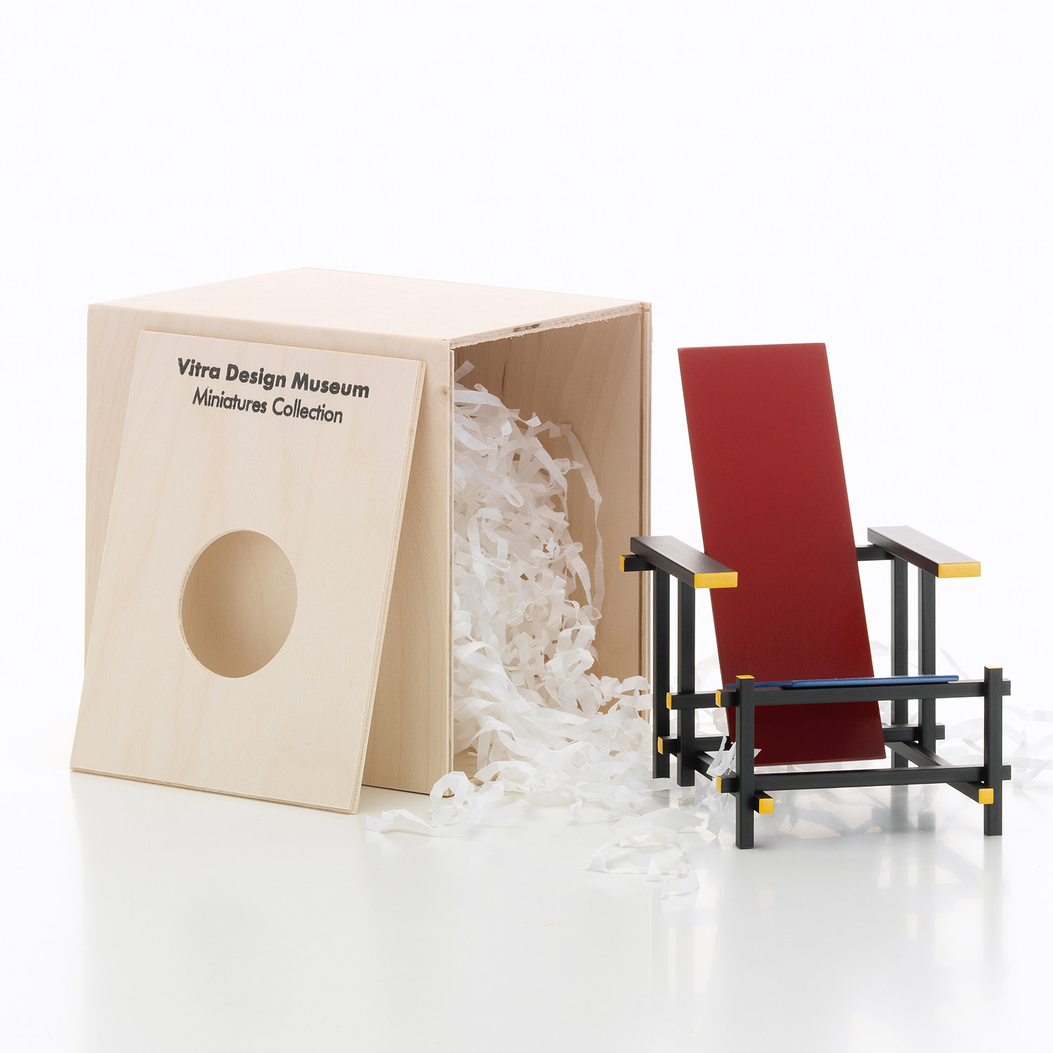 Vitra - Miniatur Rood blauwe stoel Rietveld
