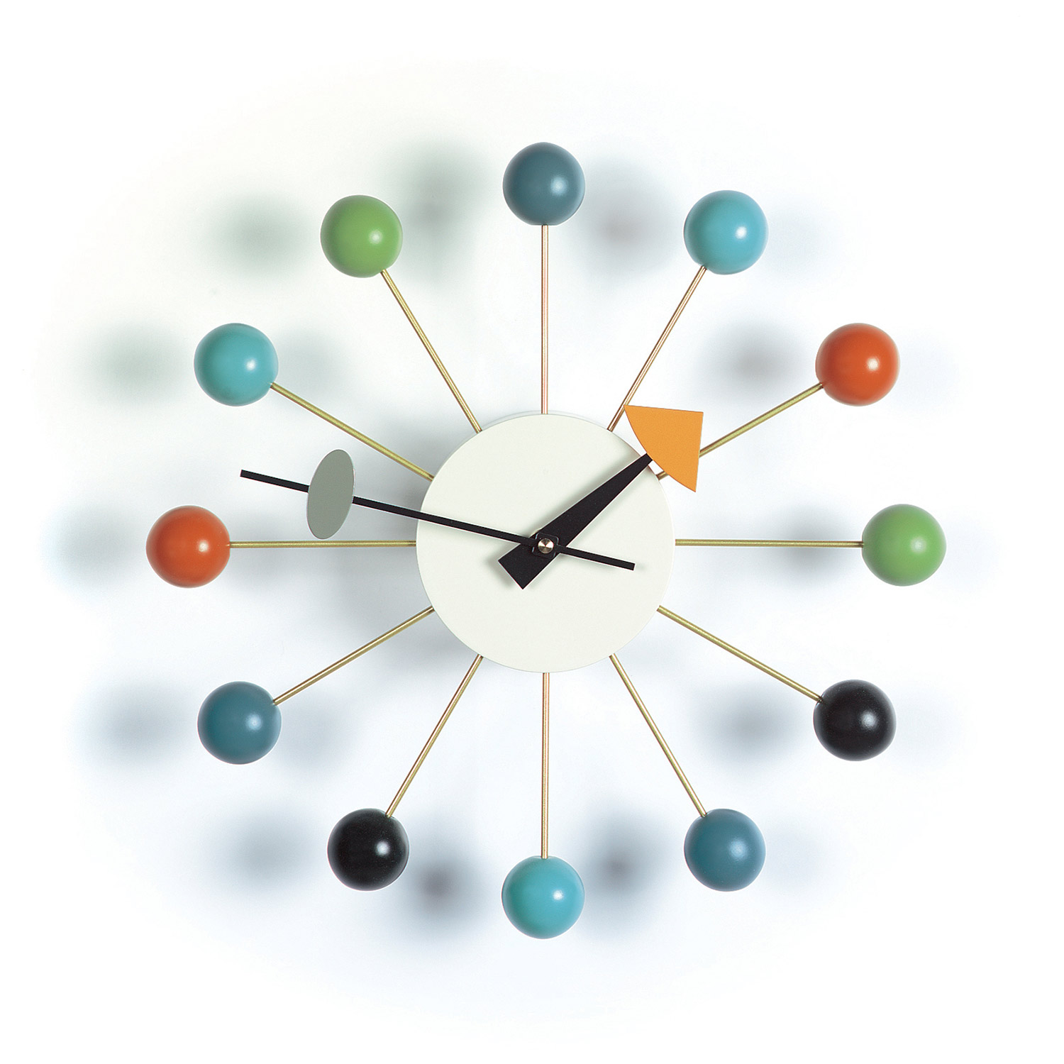 vitra ballclock mehrfarbig 34361