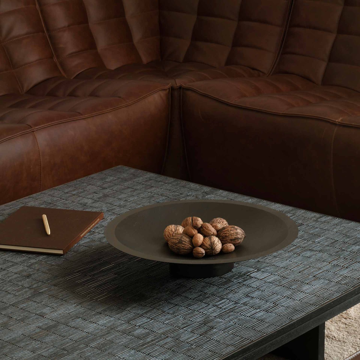 Ethnicraft - N701 Sofa modular leder old saddle Zweisitzer