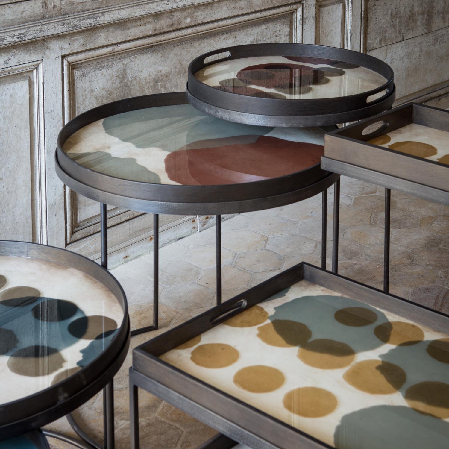 Ethnicraft Notre Monde 20437, 20439, 20440, 20443 Tablett dots 1